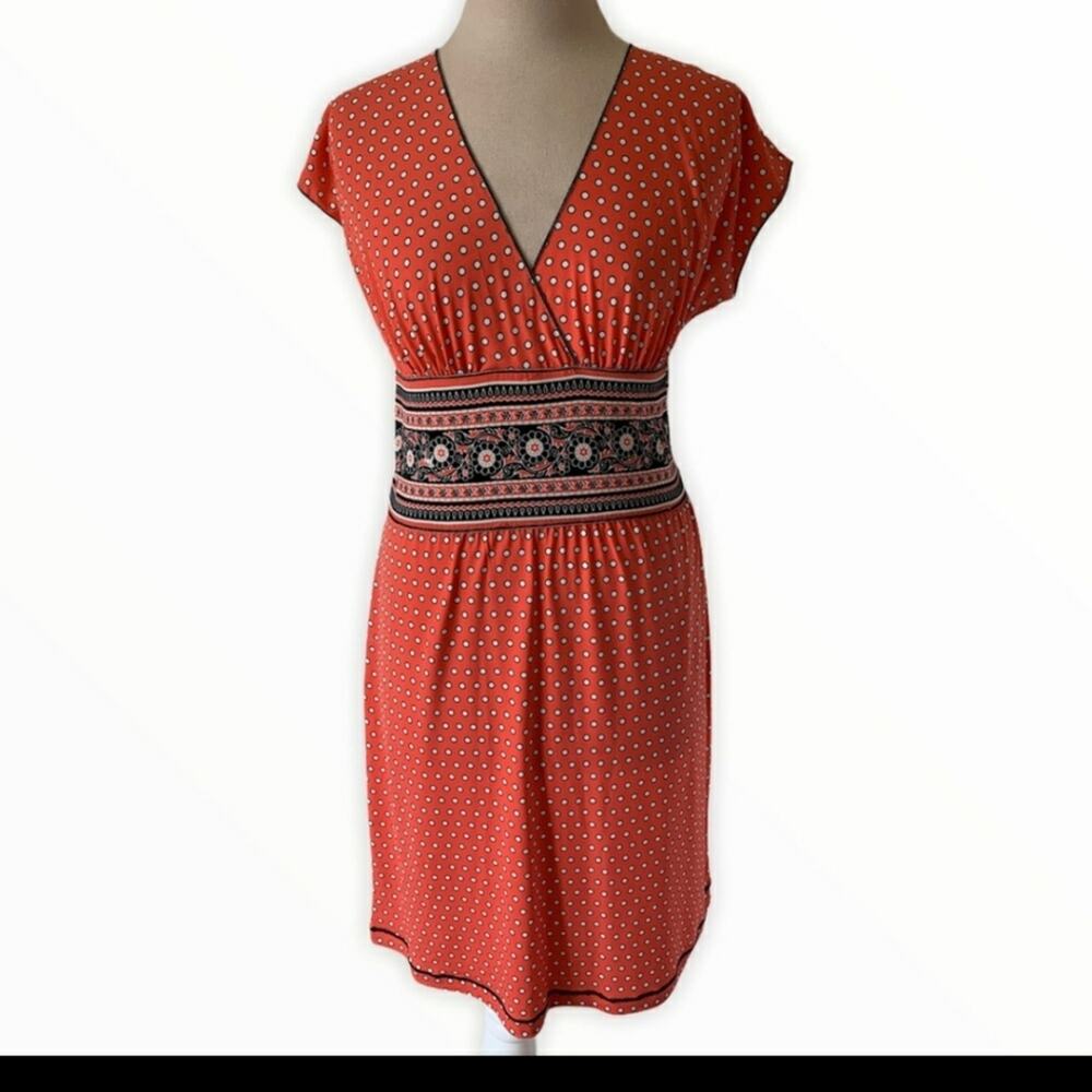Studio M V Neck Polka-dot Dress NWOT